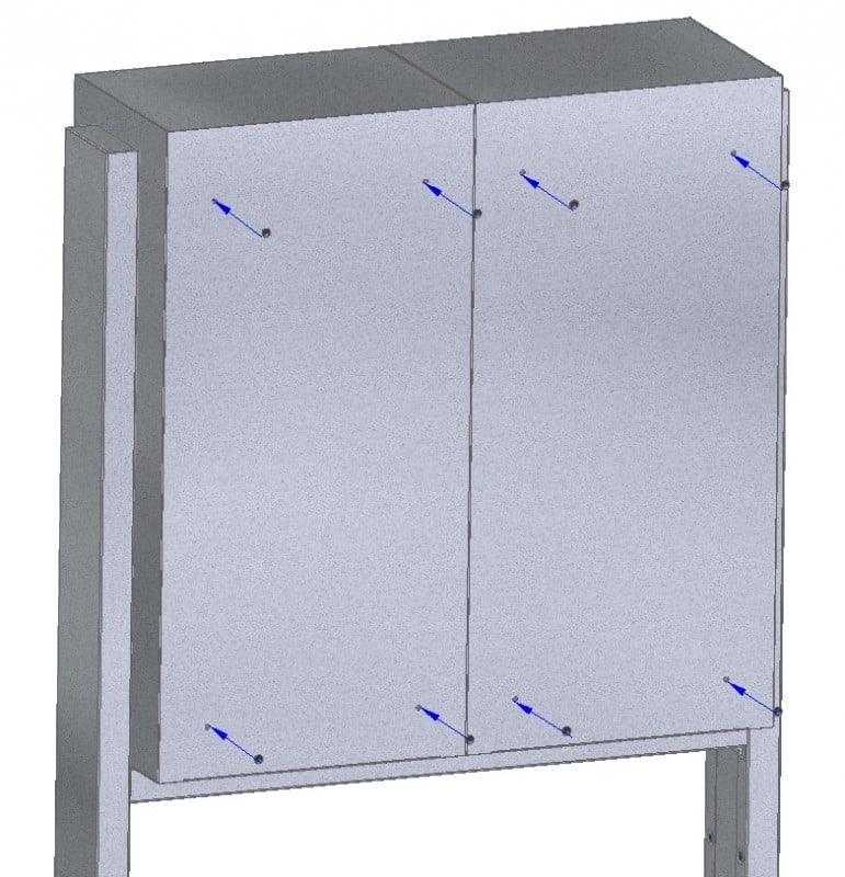 Post Boxes for Flats Free Standing Internal Locking - Urban Easy E1