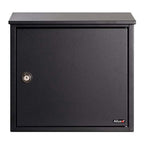 Allux 400 Wall Mounted Letterbox In Black