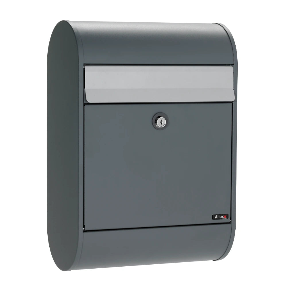 Allux 5000 Wallmounted Post Box Anthracite Grey