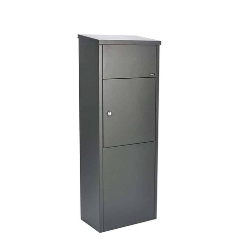 Allux 600 Free Standing Parcel Delivery Box Front Access Stainless Steel
