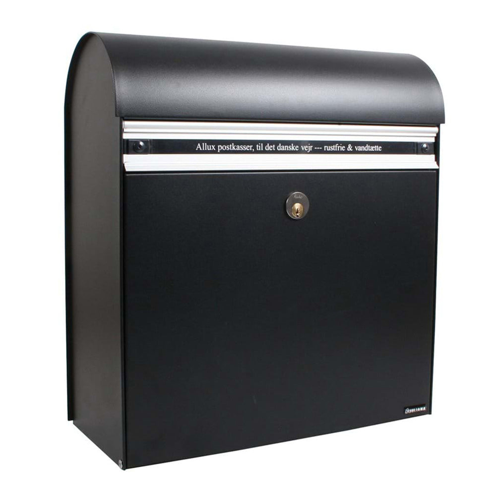 Allux KS200 Wall Mounted Post Box Black