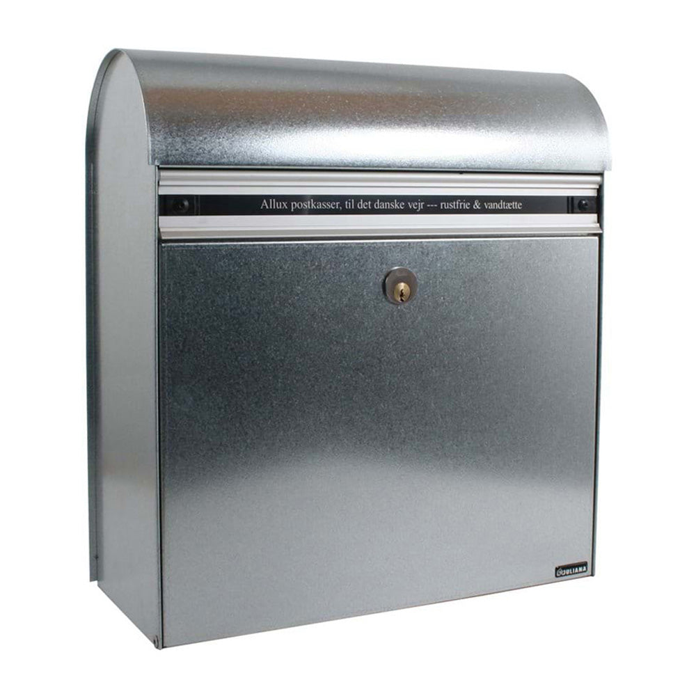 Allux KS200 Wall Mounted Post Box Galvanised Steel