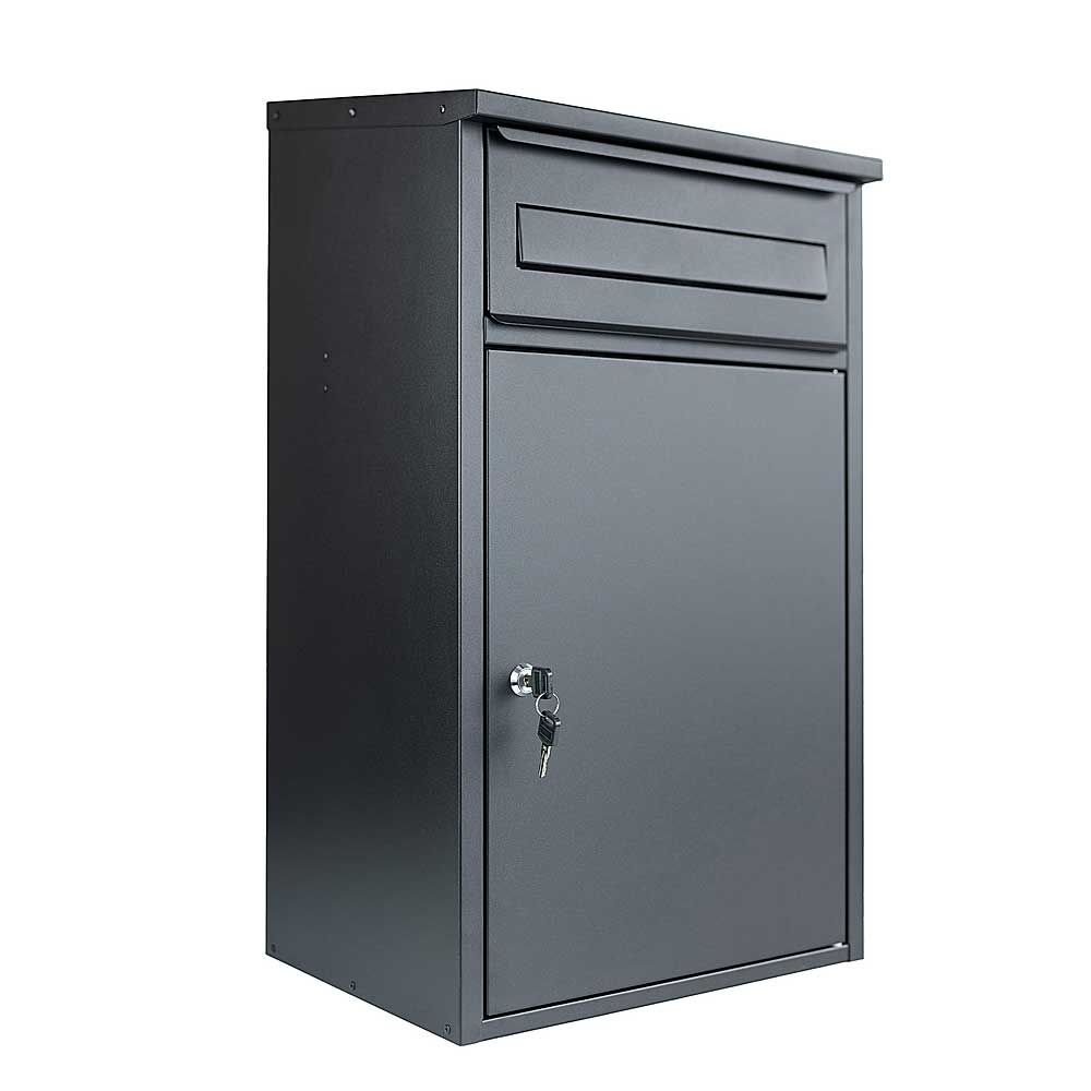 Anthracite Grey Parcel Box For House Woodpecker