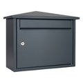 Anthracite Grey Wall Mounted External Post Box Kestrel