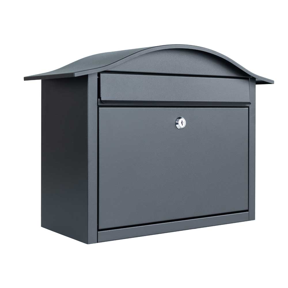 Anthracite Grey Wall Mounted Post Box Partridge