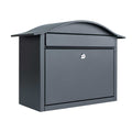 Anthracite Grey Wall Mounted Post Box Partridge
