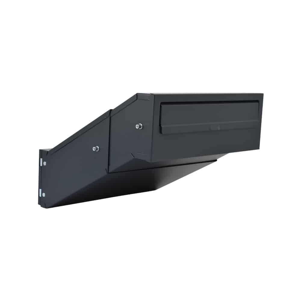 Anthracite Grey Through Wall Post Box SM