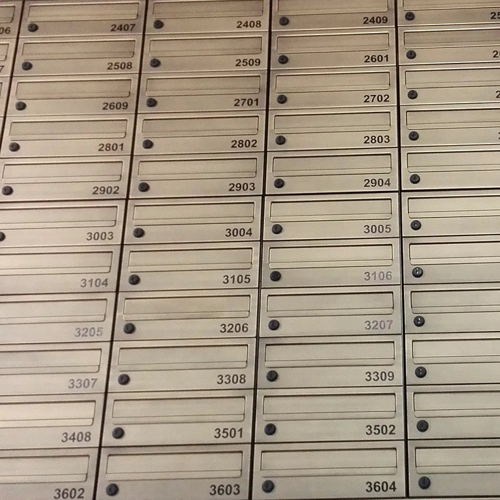 Antique Bronze Communal Post Boxes For Flats E2 Urban Easy