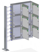 Free Standing Rear Access Communal Post Boxes Urban Easy SLP