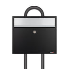 Black Free Standing Post Box Allux LT150