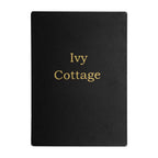 Black Letterbox With Gold Letters Personalised