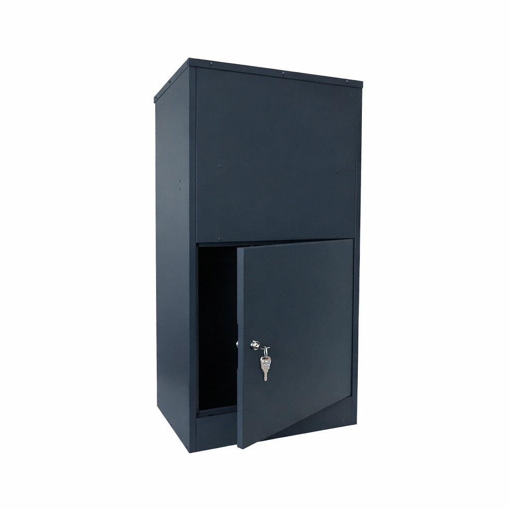 Rear Access Parcel Drop Box – Extra Large Secure Outdoor Free Standing Parcel Box - Buzzard