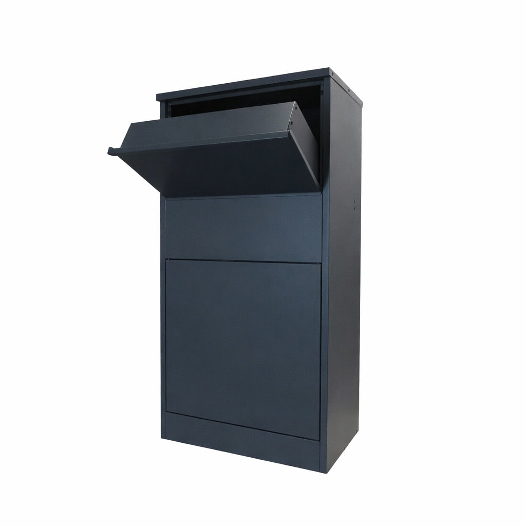 Rear Access Parcel Drop Box – Extra Large Secure Outdoor Free Standing Parcel Box - Buzzard