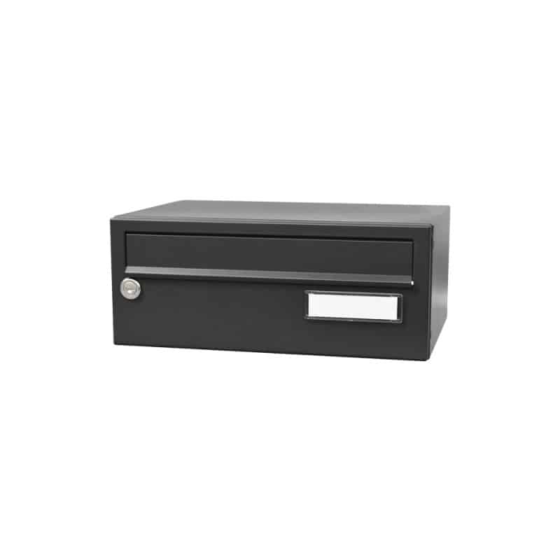 City Hall LBD-015 Recess Mounted Post Boxes with Trim Anthracite Grey RAL 7016
