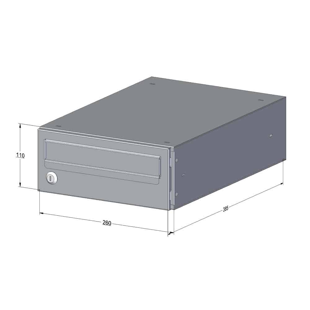 Communal Post Box For Flats C5 Compact Urban Easy Drawing