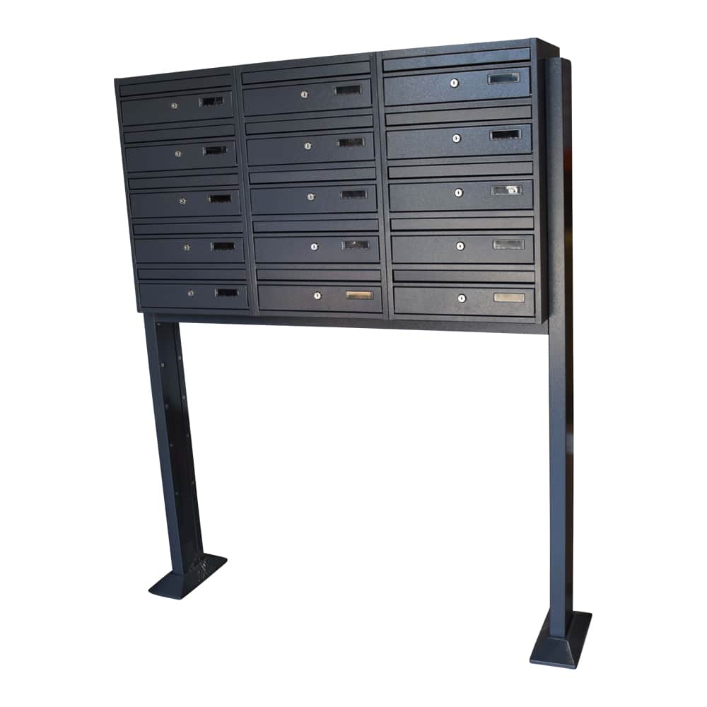 Post Boxes for Flats Free Standing Internal Locking - Urban Easy E1