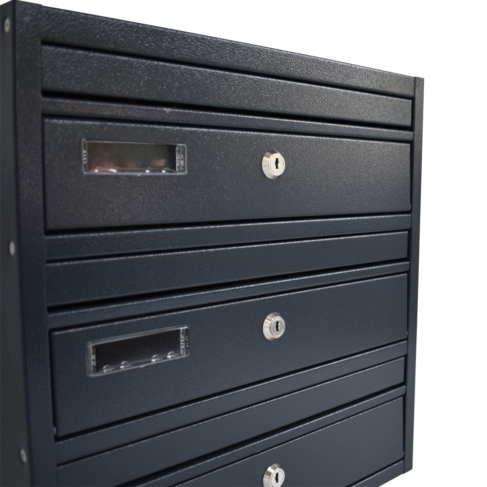 E1 Communal Post Boxes Urban Easy RAL 7016