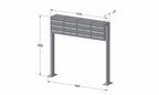 Post Boxes for Flats Free Standing Internal Locking - Urban Easy E1