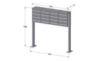 Post Boxes for Flats Free Standing Internal Locking - Urban Easy E1