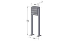 Post Boxes for Flats Free Standing Internal Locking - Urban Easy E1