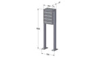 Post Boxes for Flats Free Standing Internal Locking - Urban Easy E1