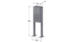 Post Boxes for Flats Free Standing Internal Locking - Urban Easy E1