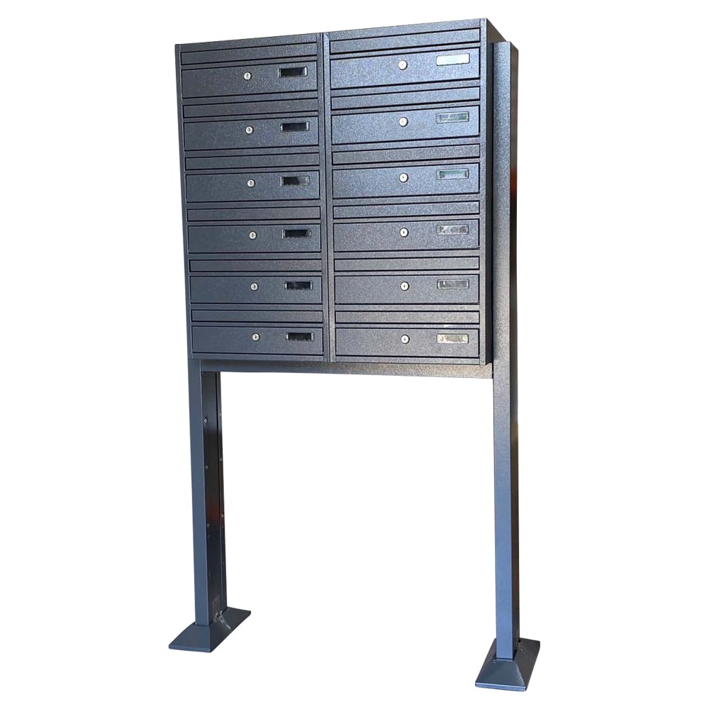 free standing post boxes for flats