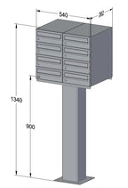 Free Standing Communal Post Boxes – C2 Compact Urban Easy
