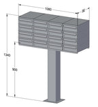Free Standing Communal Post Boxes – C2 Compact Urban Easy