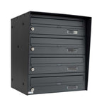 E3 Urban Easy External Post Boxes For Flats Bank Of 4
