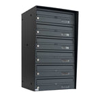 E3 Urban Easy External Post Boxes For Flats Bank Of 6