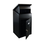 External Lock Parcel Box For Home Wall Mounted Delta XL Black