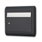 External Lockable Large Post Box   Sole   Dark Grey