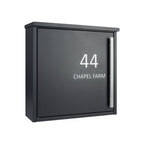 External Wall Mounted Letterbox   Jackdaw   Dark Grey With Personalisation