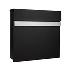 External Wall Mounted Letterbox   Skylark   Black