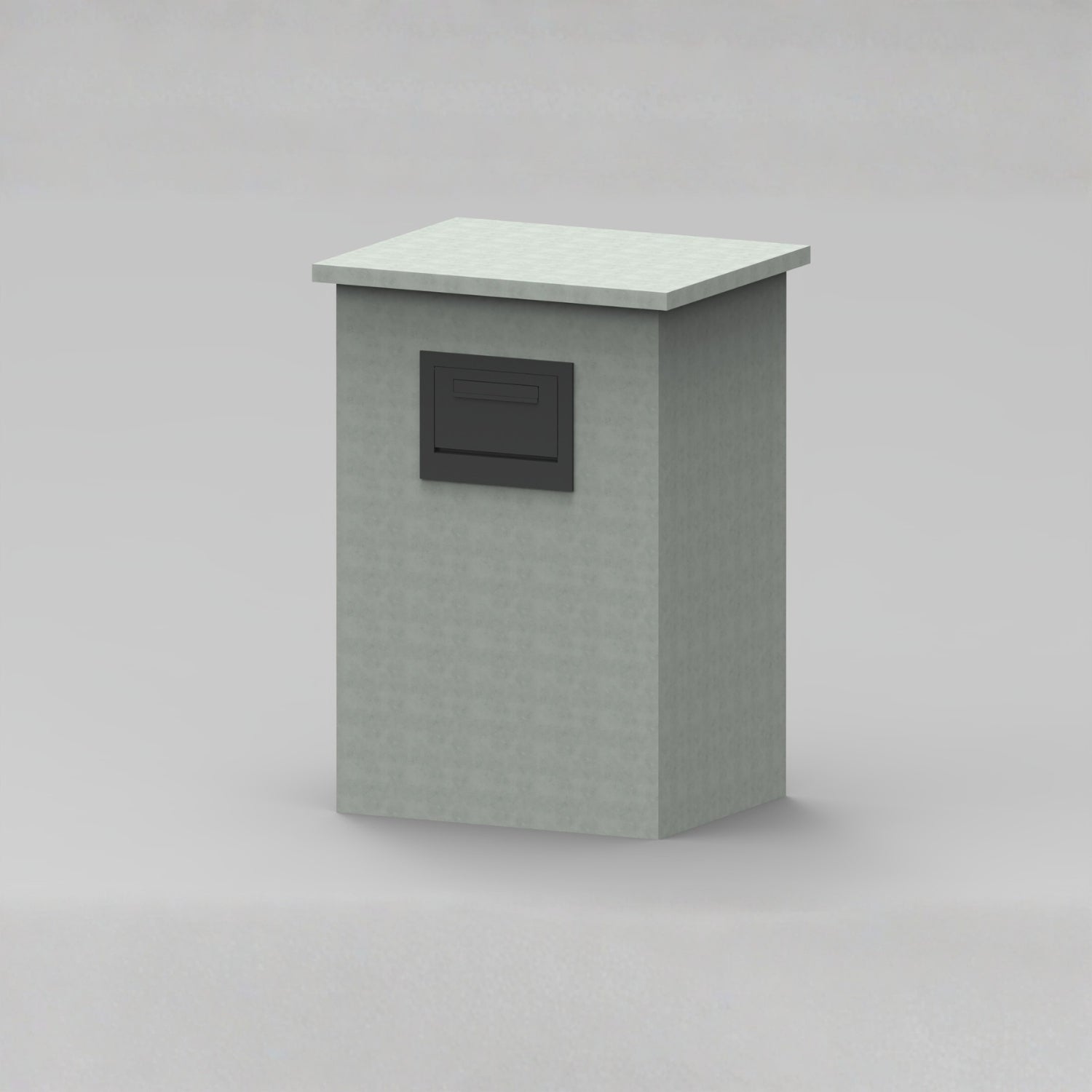 Through Pillar Parcel Delivery System with Letterbox Epsilon-Pillar