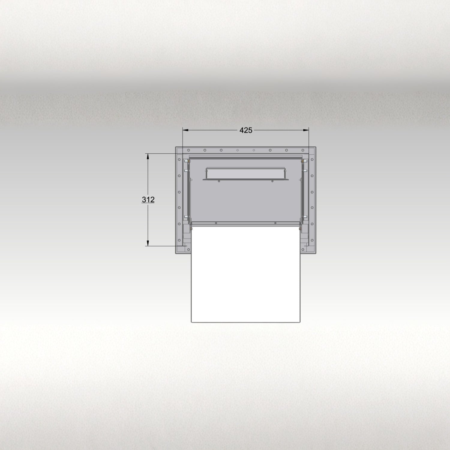 Through Pillar Parcel Delivery System with Letterbox Epsilon-Pillar