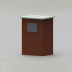 Through Pillar Parcel Delivery System with Letterbox Epsilon-Pillar