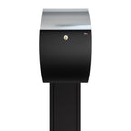 Free Standing Black Large Post Box Allux 7000 SS