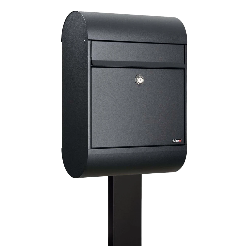 Secured Outdoor Free Standing Post Box - Allux 6000
