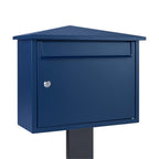 Free Standing Outdoor Letter Box   Kestrel   Oxford Blue