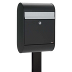 Secured Free Standing Outdoor Post Box - Allux 5000 with FR-2 Stand