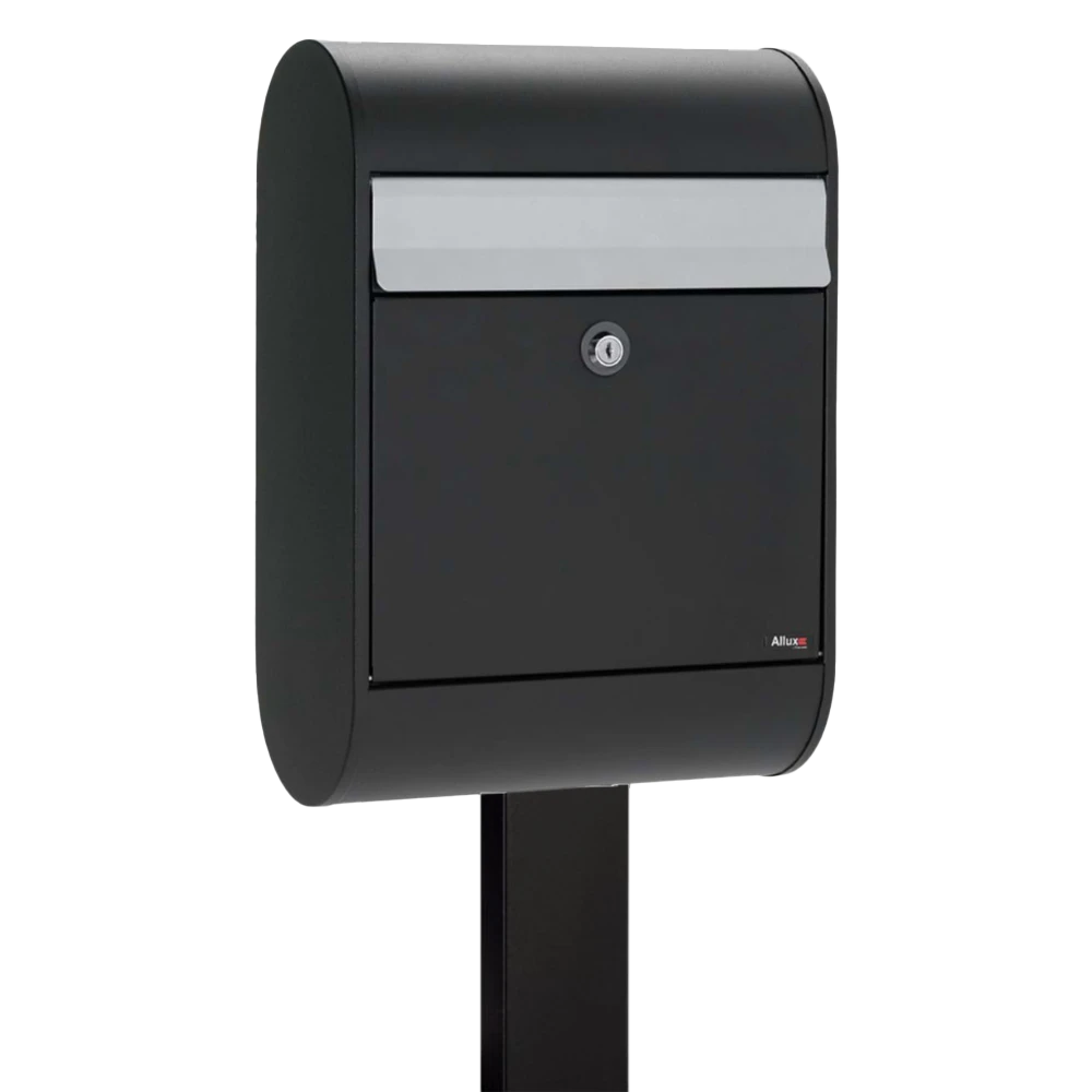Secured Free Standing Outdoor Post Box - Allux 5000 with FR-2 Stand