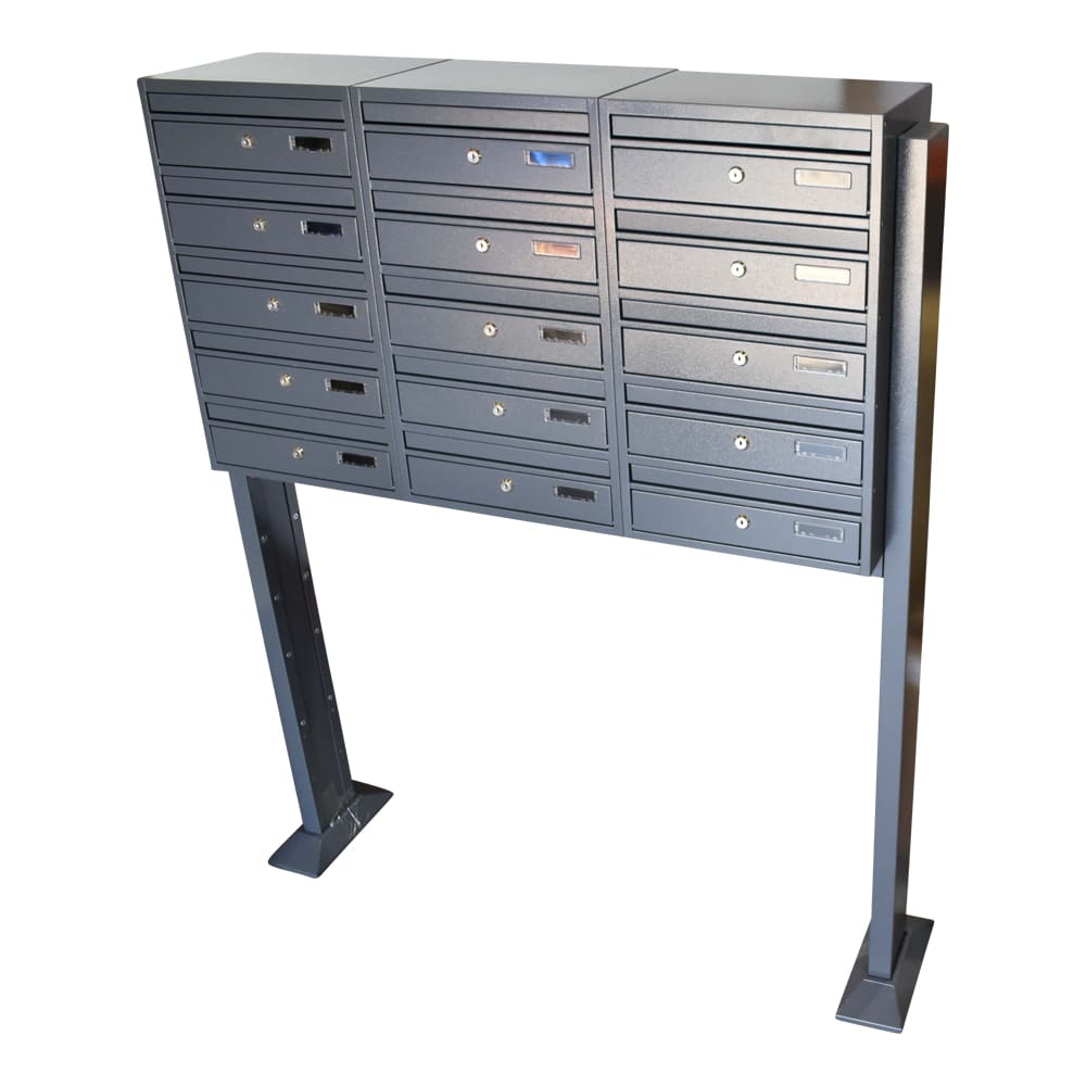 Post Boxes for Flats Free Standing Internal Locking - Urban Easy E1