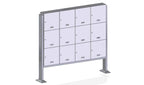 Free Standing Rear Access Communal Post Boxes Urban Easy SLP