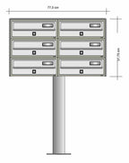 Freestanding Letterbox for Flats and Offices External Lockable - Tocco Di Italia Slim