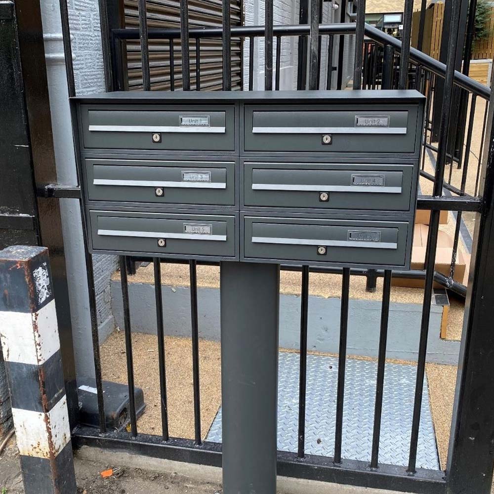Free Standing Multiple Post Boxes For Flats Slim