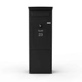 Freestanding Parcel Box Karl Black Front
