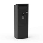 Freestanding Parcel Box Karl Black Front2