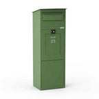 Freestanding Parcel Box Karl Green Front2
